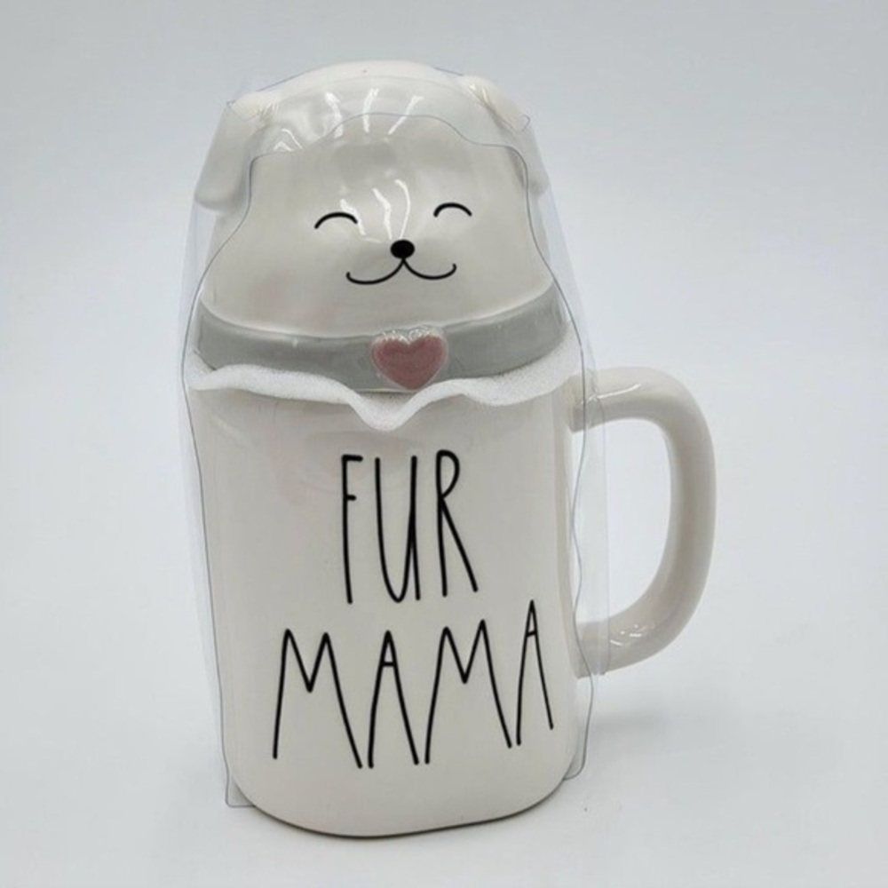 Rae Dunn Fur Baby Cat Mommy Mug and Cover Bew